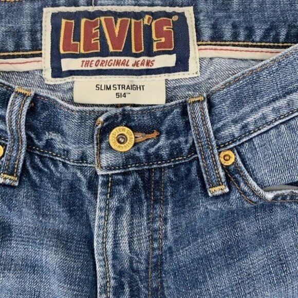 Levi’s Men Slim Fit Straight Leg Blue Jeans Size 32 W /34L - Picture 4 of 11